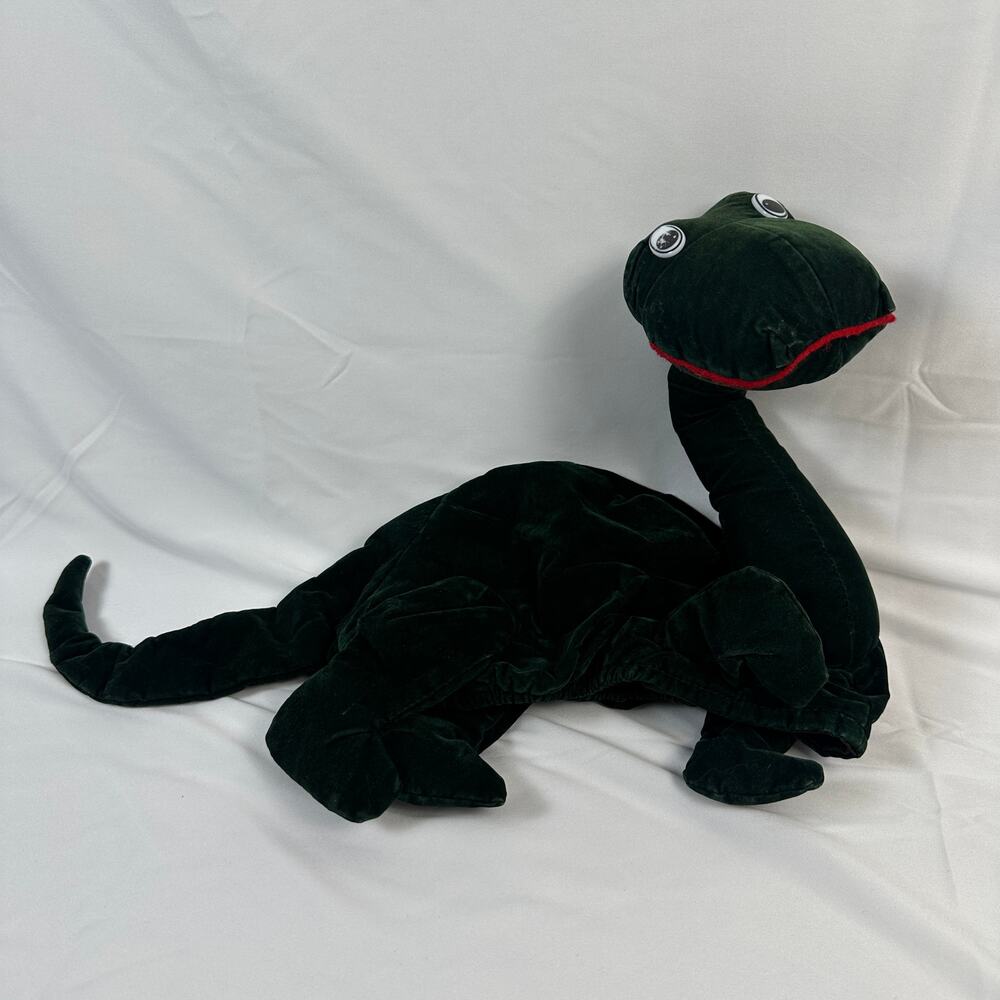 Vintage Plush Brachiosaurus Dinosaur Hat Puppet